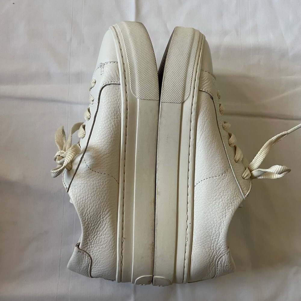 Soludos Ibiza Platform Leather Sneakers Size‎ 8 Oasis White Casual Comfortable - Picture 11 of 14